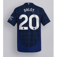 Maglia Calcio Manchester United Diogo Dalot #20 Seconda Divisa 2024-25 Manica Corta